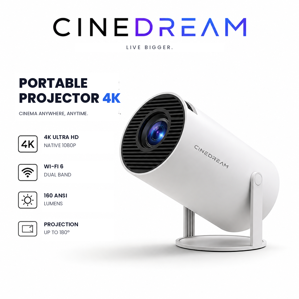 CineDream Portable Projector